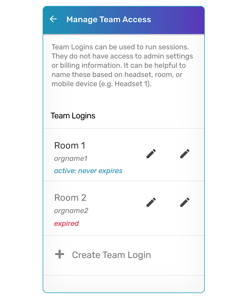 manage staff access