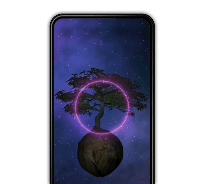 meditation screen on phone